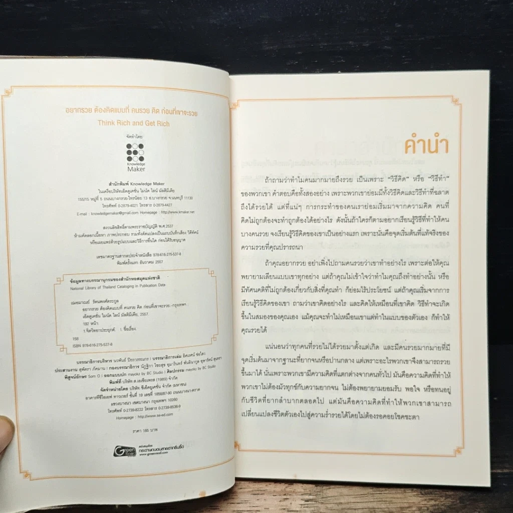 หนังสือ อยากรวยต้องคิดแบบที่คนรวยคิด ก่อนที่เขาจะรวย รูปที่ 6