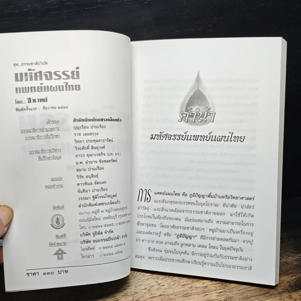 หนังสือ มหัศจรรย์แพทย์แผนไทย + ชีวเวทย์ รูปที่ 6