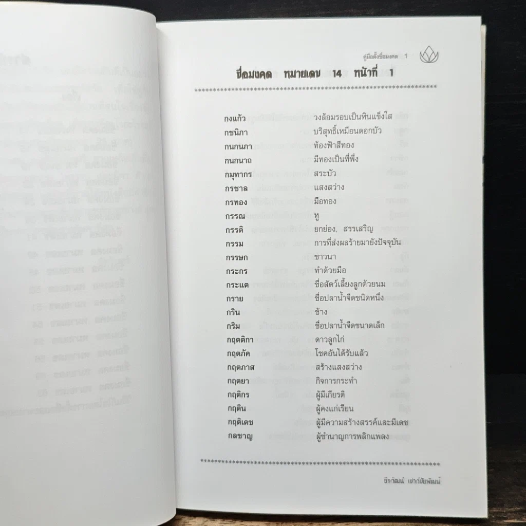 หนังสือ คู่มือตั้งชื่อมงคล รูปที่ 8