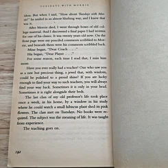 หนังสือ Tuesdays with Morrie: An Old Man, a Young Man, and Life's Greatest Lesson รูปที่ 8