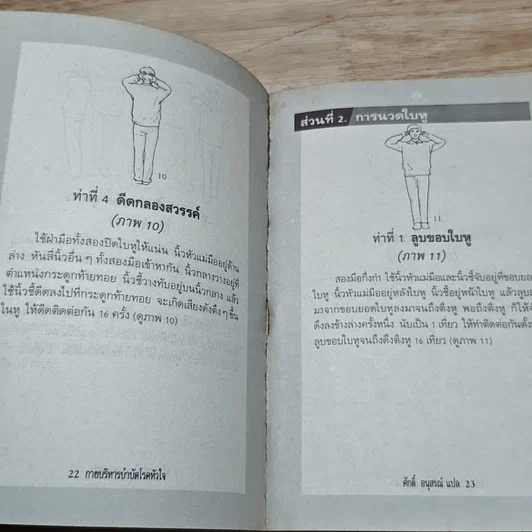 หนังสือ กายบริหารบำบัด โรคหัวใจ หลอดเลือดหัวใจตีบและความดันโลหิตสูง รูปที่ 7