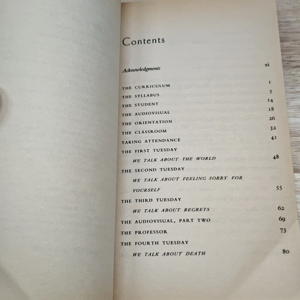 หนังสือ Tuesdays with Morrie: An Old Man, a Young Man, and Life's Greatest Lesson รูปที่ 6