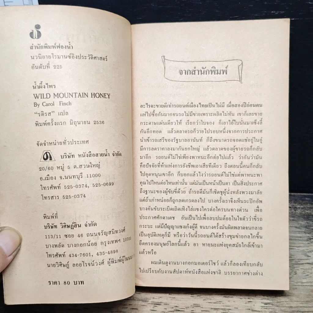 นิยายโรมานซ์ น้ำผึ้งไพร รูปที่ 6