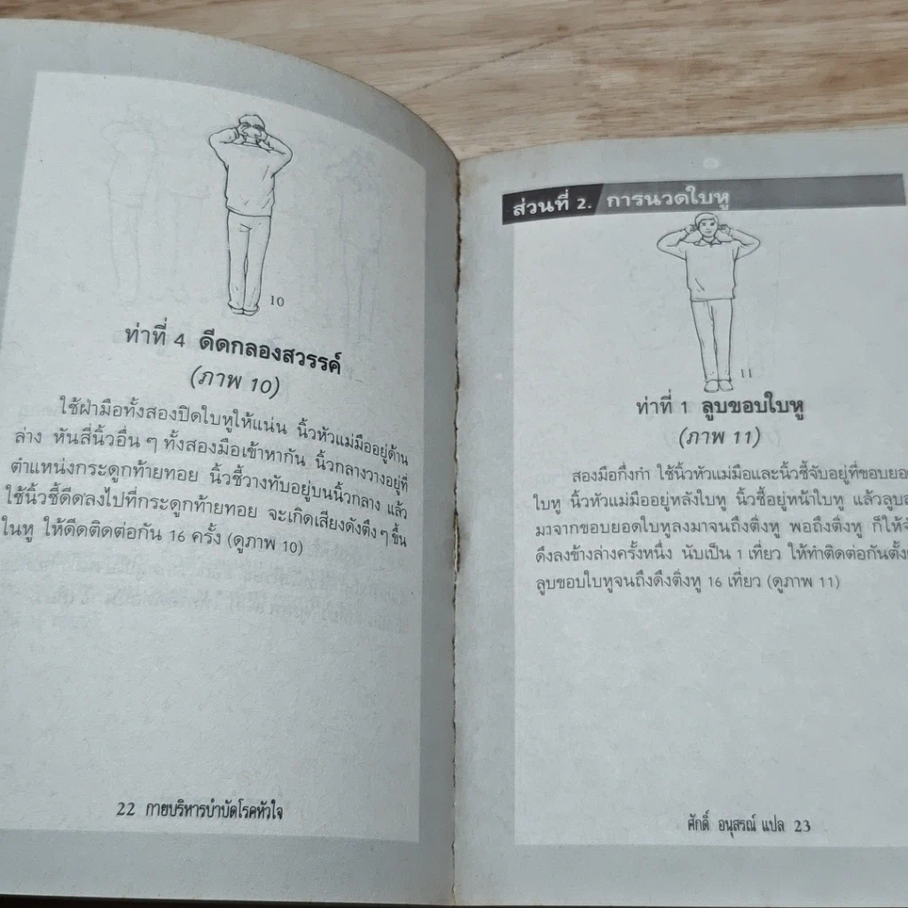 หนังสือ กายบริหารบำบัด โรคหัวใจ หลอดเลือดหัวใจตีบและความดันโลหิตสูง รูปที่ 7