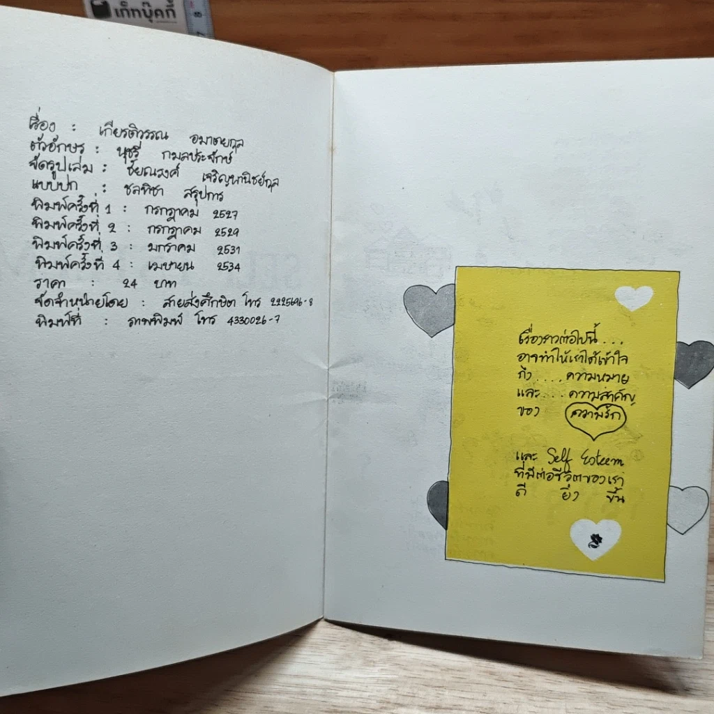 หนังสือ Self Esteem ความรัก รูปที่ 6