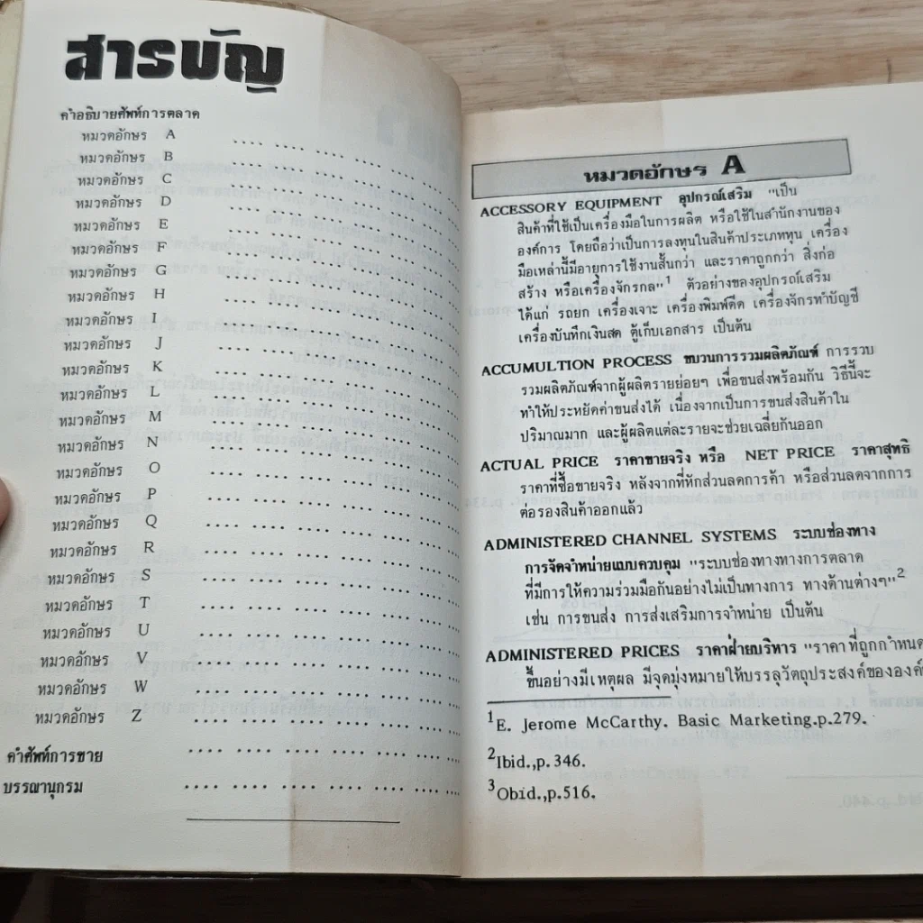 หนังสือ คำอธิบายศัพท์การตลาดและคำศัพท์การขาย รูปที่ 6