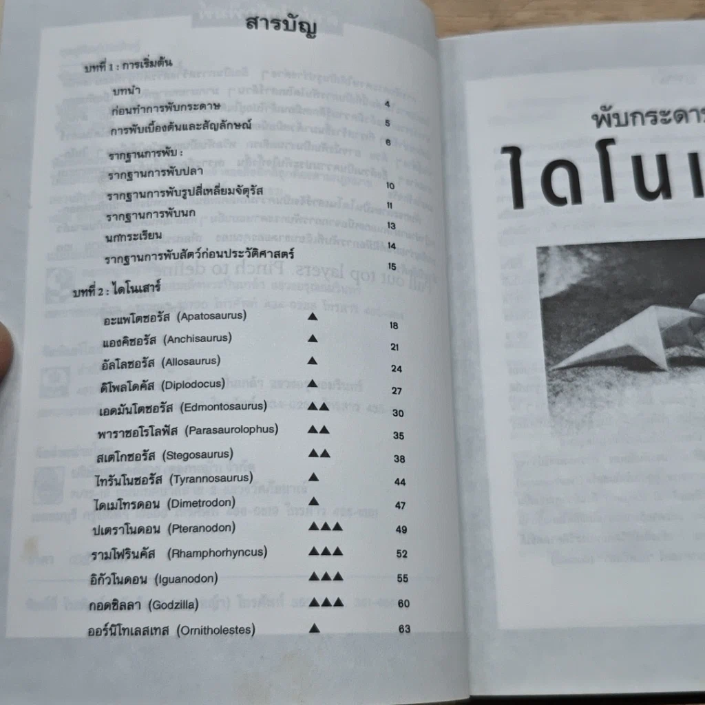 หนังสือ พับกระดาษเป็นไดโนเสาร์ รูปที่ 6