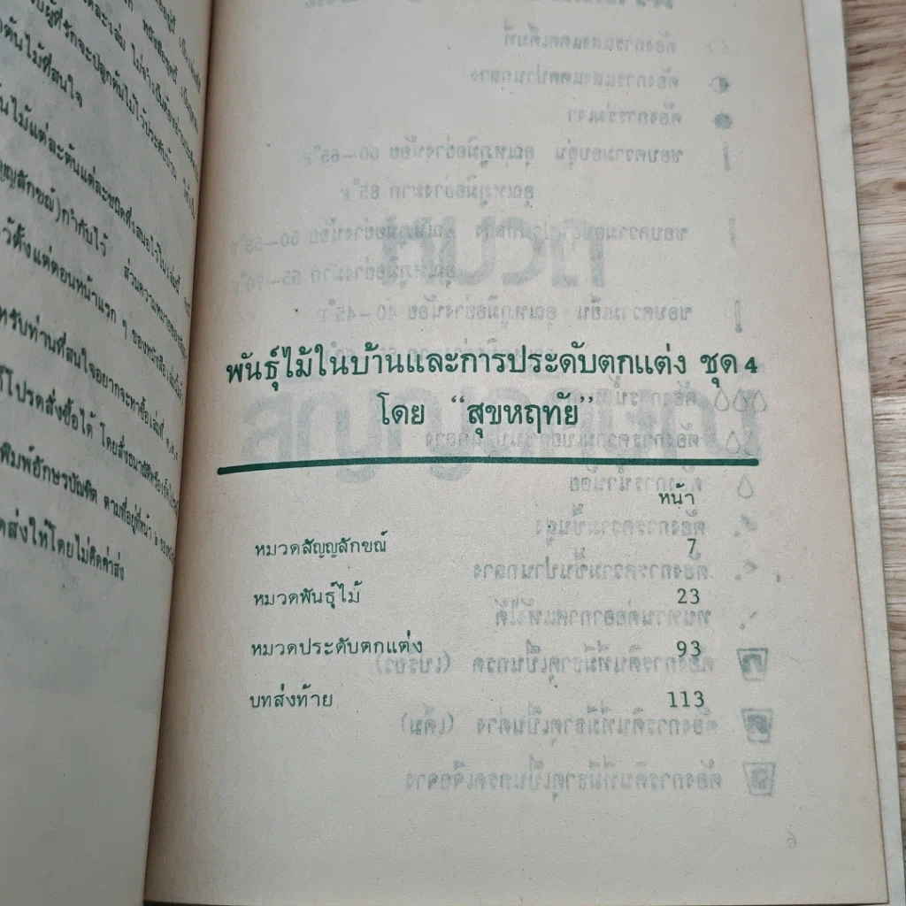 หนังสือ พันธุ์ไม้ในบ้านและการประดับตกแต่ง ชุด 4 รูปที่ 6