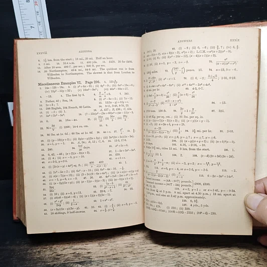A School Algebra H.S.Hall with Answers รูปที่ 12