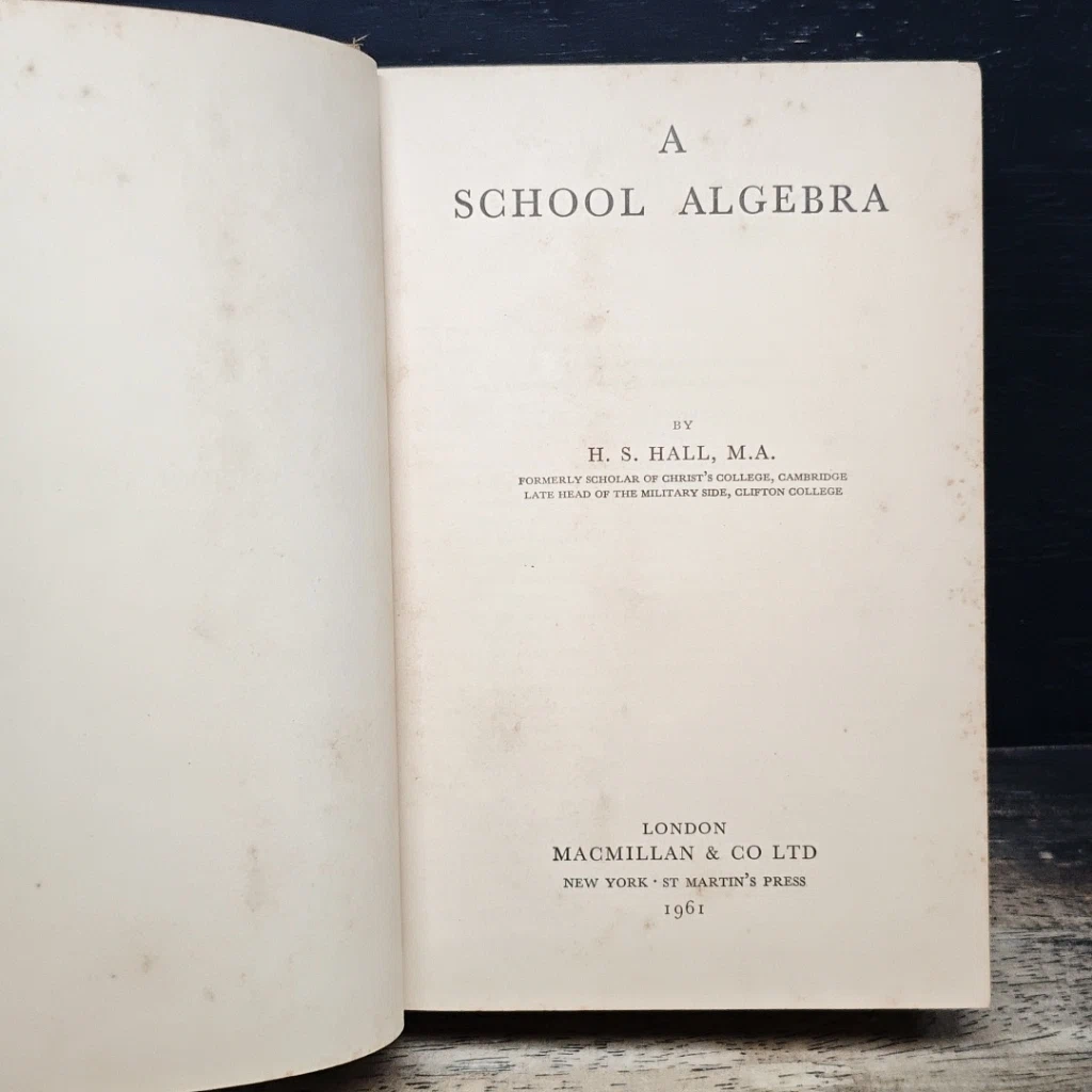 A School Algebra H.S.Hall with Answers รูปที่ 6