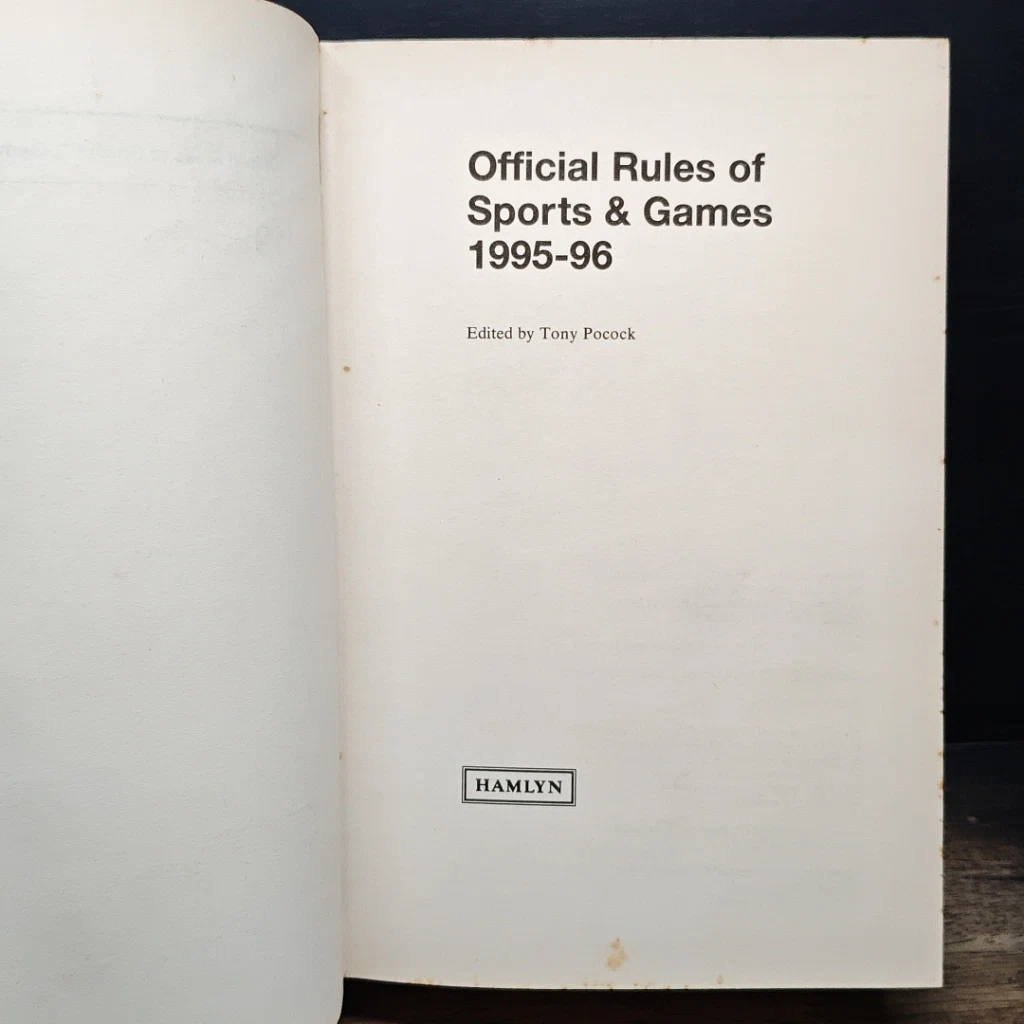 หนังสือ The Official Rules of Sports and Games รูปที่ 6