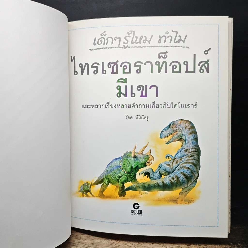 หนังสือ เด็กๆ รู้ไหม ทำไมไทรเซอราท็อปส์มีเขา รูปที่ 6