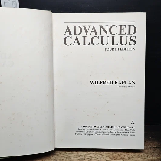หนังสือ Advanced Calculus รูปที่ 6