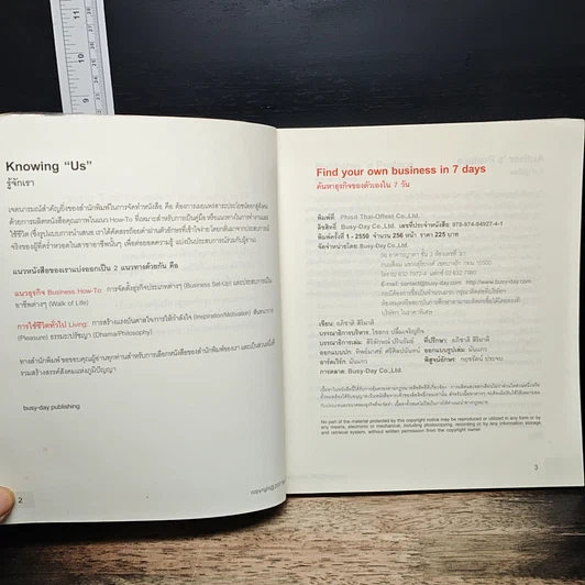 หนังสือ Find your own Business in 7 Days ค้นหาธุรกิจของตัวเองใน 7 วัน รูปที่ 6