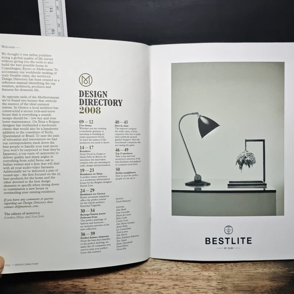 หนังสือ The Monocle Design Directory 2008 รูปที่ 6