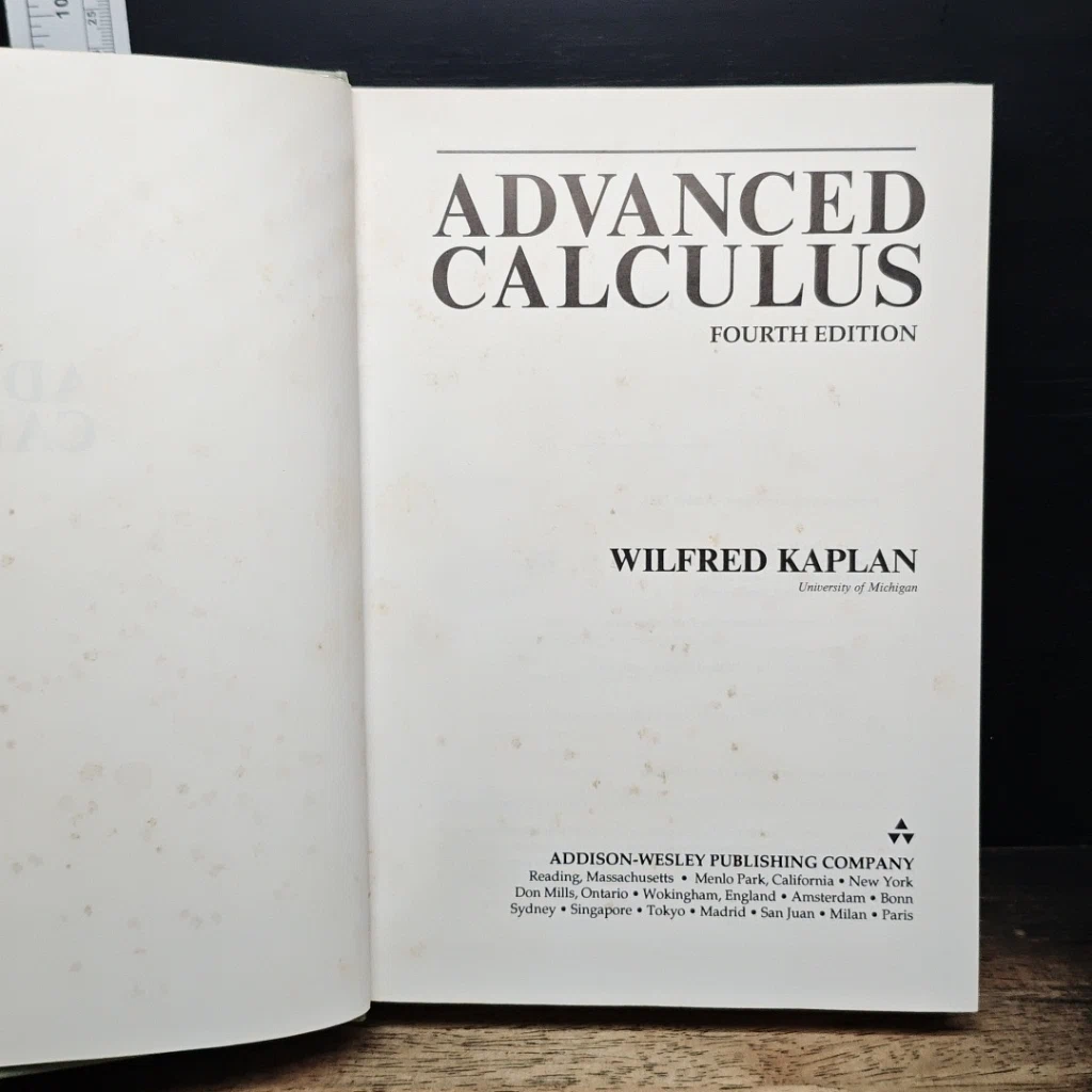 หนังสือ Advanced Calculus รูปที่ 6