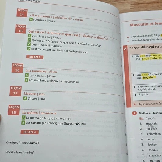 หนังสือ Grammaire ไวยากรณ์ภาษาฝรั่งเศส A1 เล่ม 1-2 รูปที่ 7