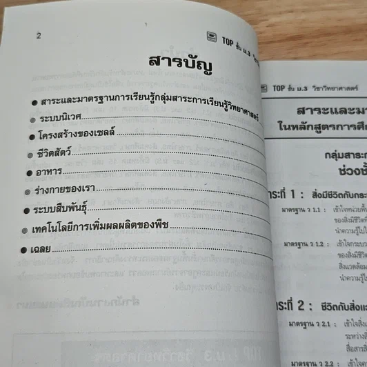 หนังสือ TOP ม.3 วิชา วิทยาศาสตร์ รูปที่ 6