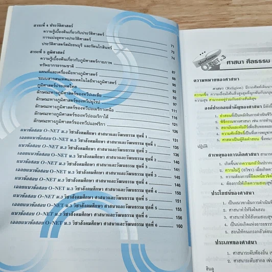 หนังสือ คู่มือเตรียมสอบ O-NET สังคมศึกษา ศาสนาและวัฒนธรรม ม.3 รูปที่ 7