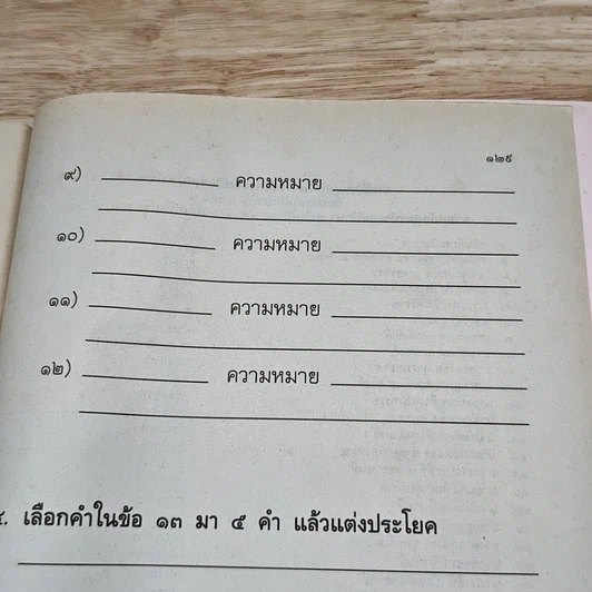 หนังสือ แบบฝึกหัดภาษาไทย ชุดพื้นฐานภาษา ชั้นประถมศึกษาปีที่ 4 เล่ม 2 รูปที่ 11