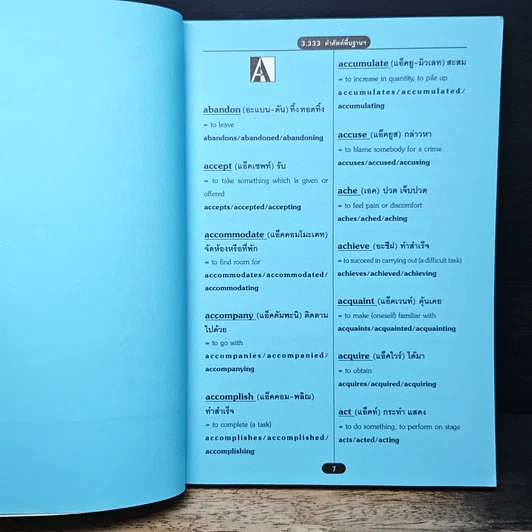 หนังสือ 3,333 คำศัพท์พื้นฐานเพื่อการเรียนรู้ พูด อ่าน เขียน ภาษาอังกฤษ ระดับกลาง รูปที่ 7