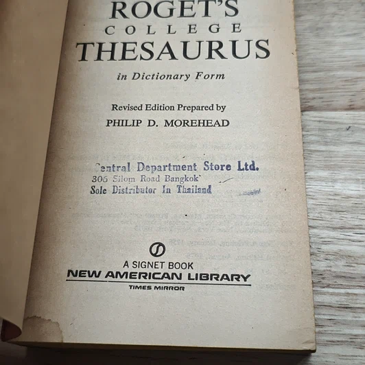 หนังสือ The New American Roget's College Thesaurus In Dictionary Form รูปที่ 6