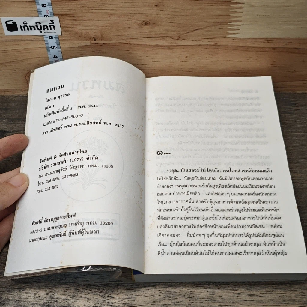 หนังสือ ลมหวน 2 เล่มจบ รูปที่ 6