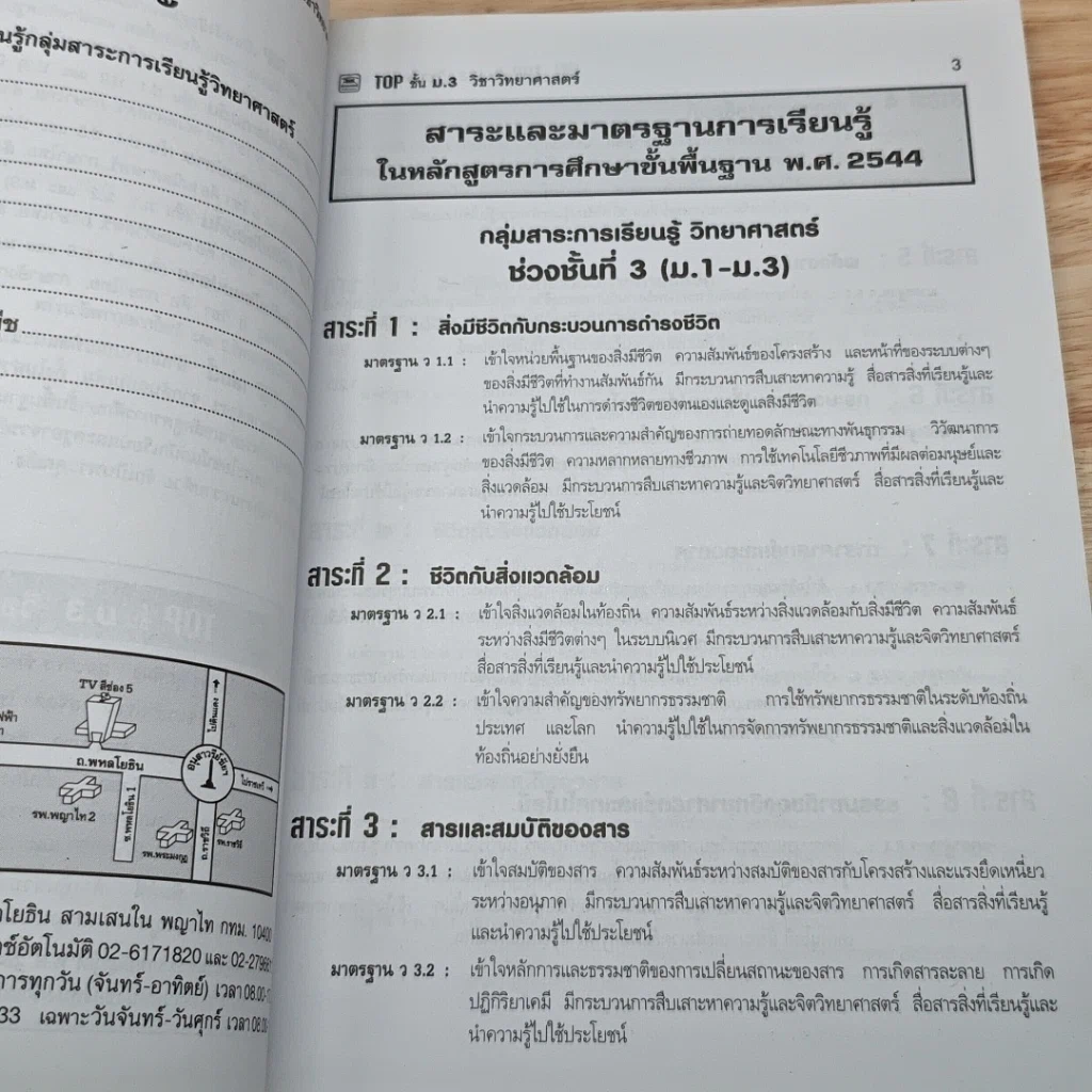 หนังสือ TOP ม.3 วิชา วิทยาศาสตร์ รูปที่ 7