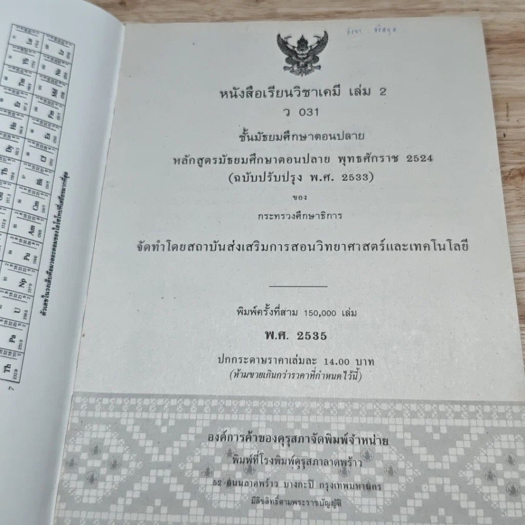 หนังสือเรียนวิชาเคมี เล่ม 2 ว031 รูปที่ 6