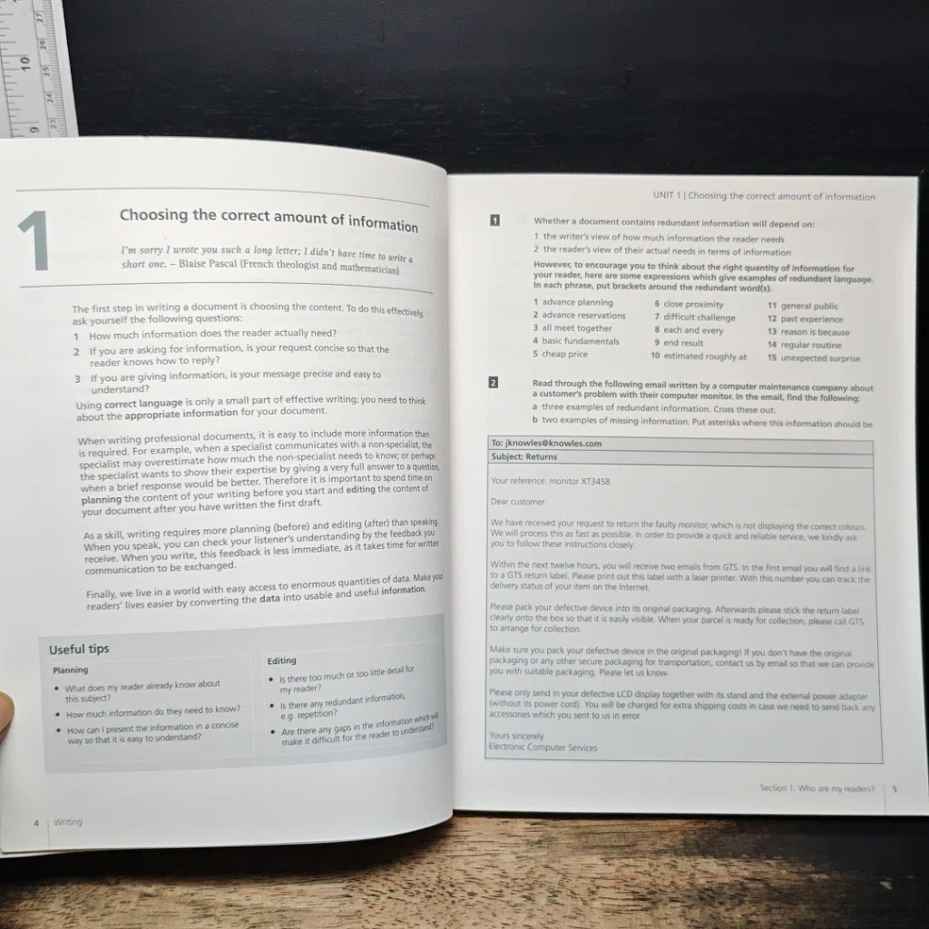หนังสือ Collins English for Business: Writing รูปที่ 8