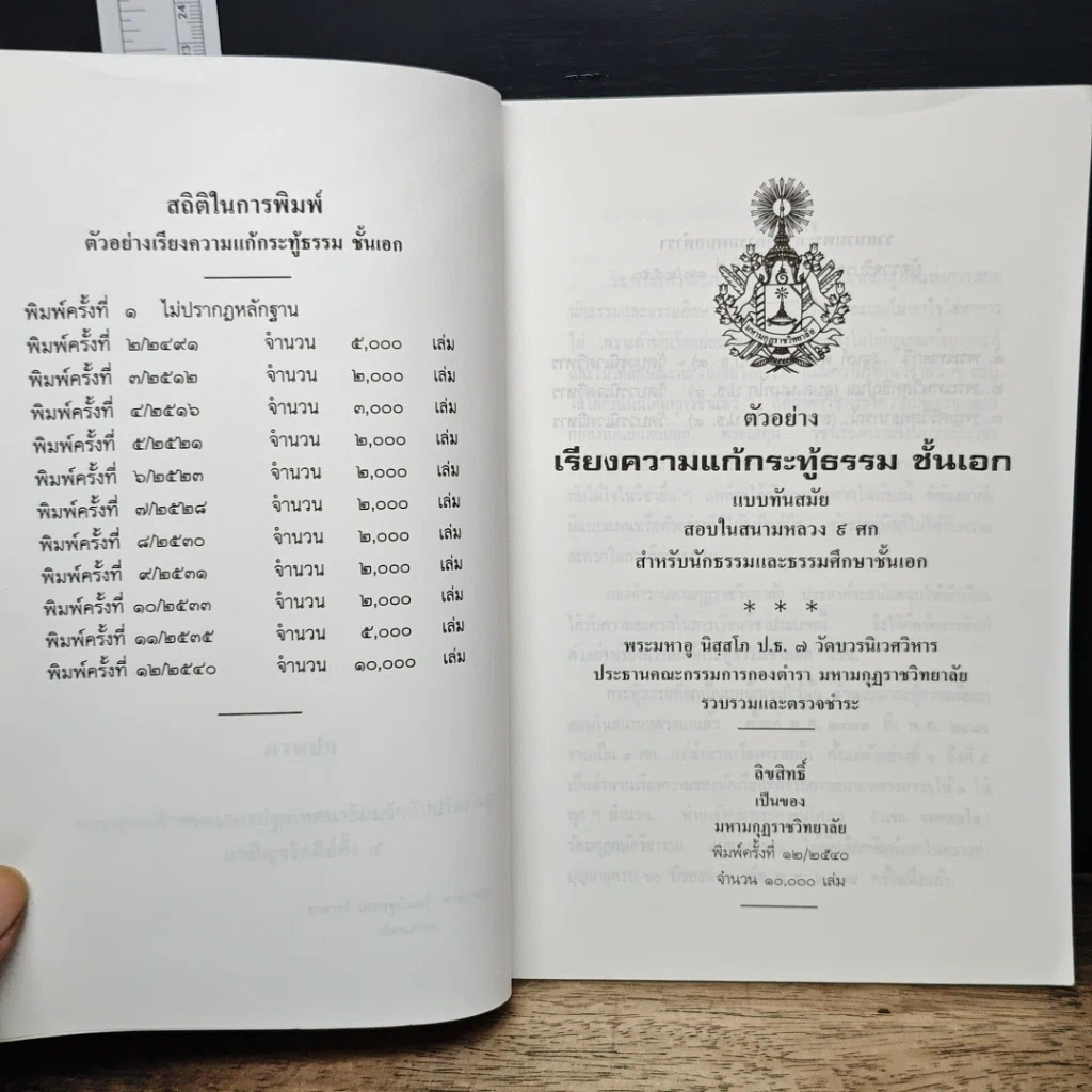 หนังสือ ตัวอย่าง เรียงความแก้กระทู้ธรรม ชั้นเอก รูปที่ 6