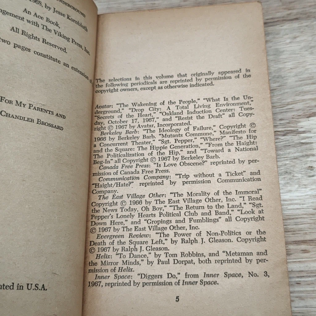 หนังสือ Notes from the New Underground รูปที่ 6