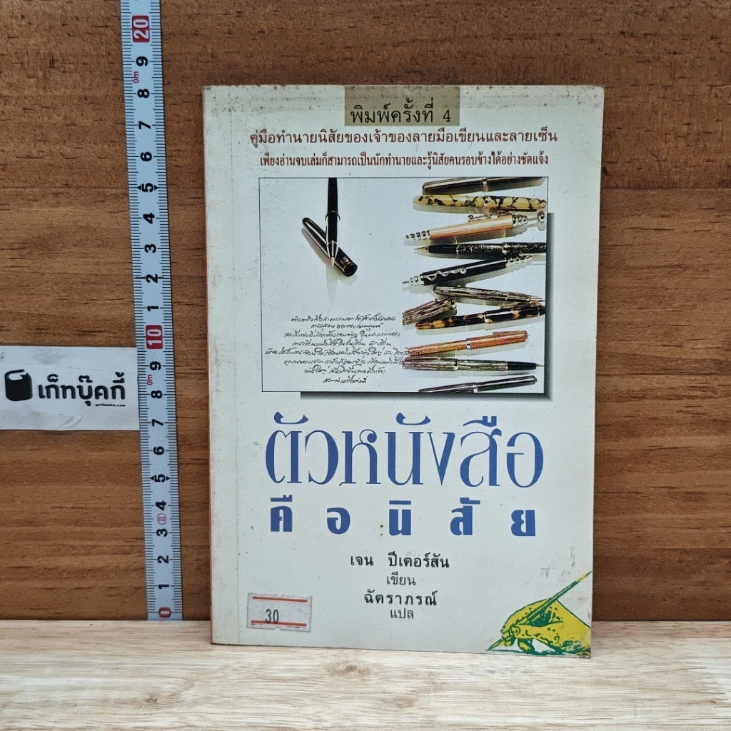 หนังสือ ตัวหนังสือคือนิสัย รูปที่ 1