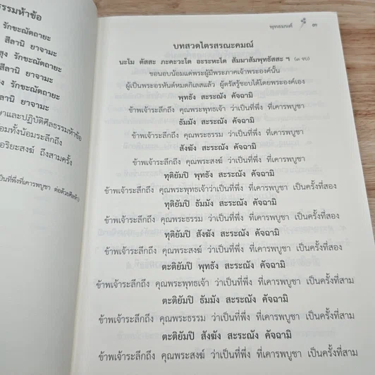 หนังสือ พุทธมนต์  ฝึกตนให้รู้ตื่นเบิกบาน สร้างสะพานบุญข้ามภพชาติต่อไป รูปที่ 7