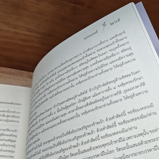 หนังสือ พุทธมนต์  ฝึกตนให้รู้ตื่นเบิกบาน สร้างสะพานบุญข้ามภพชาติต่อไป รูปที่ 9