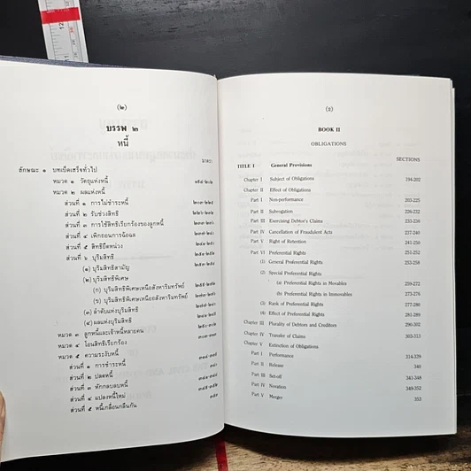 หนังสือ ประมวลกฎหมายแพ่งและพาณิชย์ บรรพ 1-6 ภาษาไทย-อังกฤษ รูปที่ 8