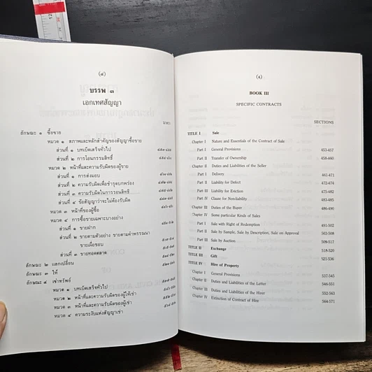 หนังสือ ประมวลกฎหมายแพ่งและพาณิชย์ บรรพ 1-6 ภาษาไทย-อังกฤษ รูปที่ 10