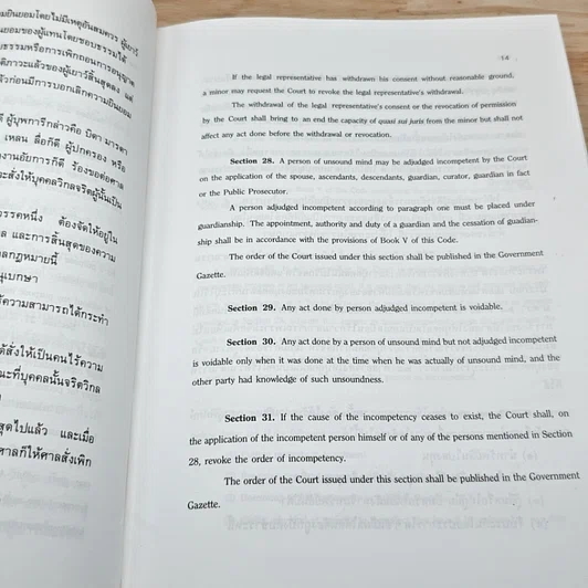 ประมวลกฎหมายแพ่งและพาณิชย์ บรรพ 1-6 ฉบับภาษาไทย-อังกฤษ รูปที่ 15