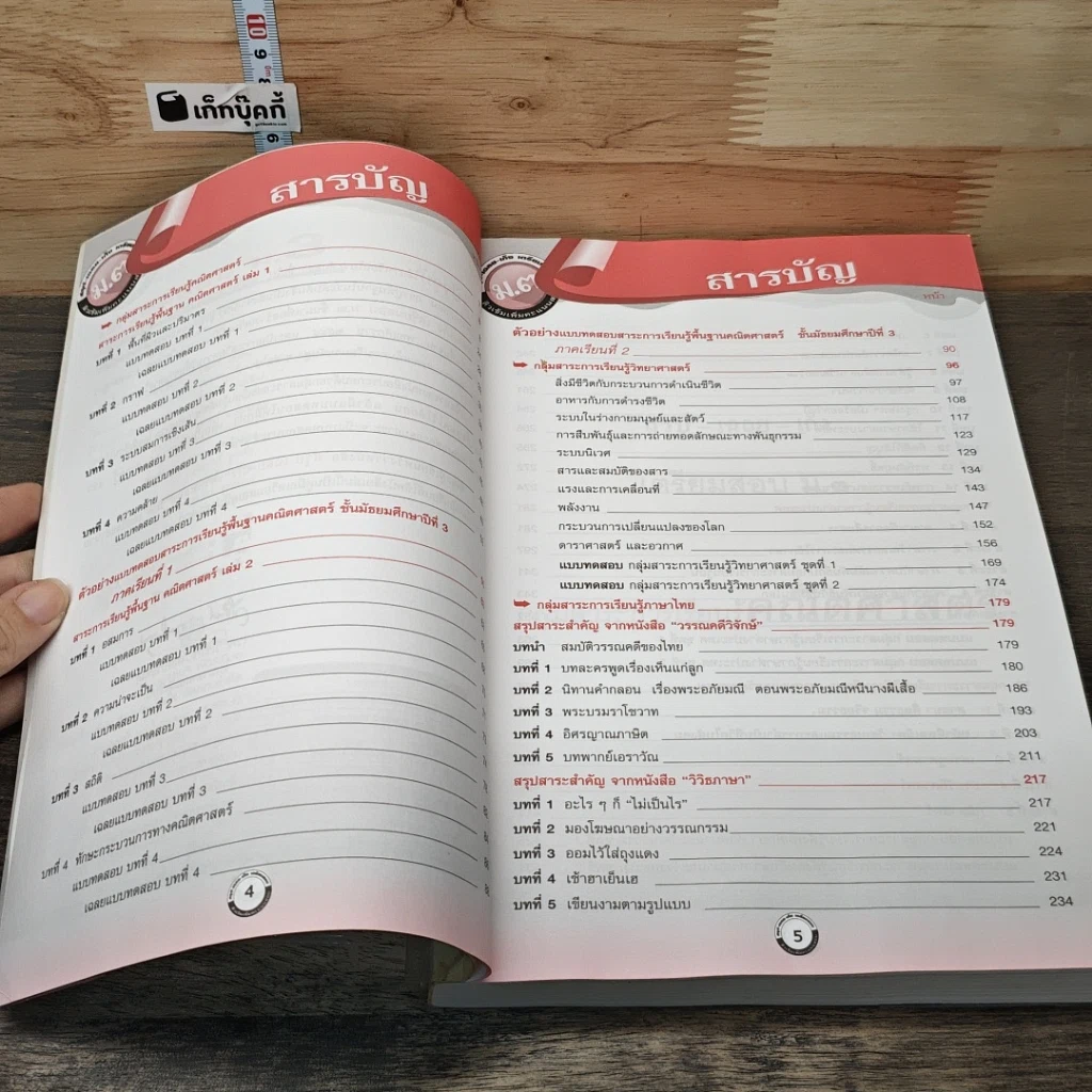 หนังสือ สรุป-เฉลย-เก็ง เตรียมสอบ ม.3 และเข้า ม.4 รูปที่ 7