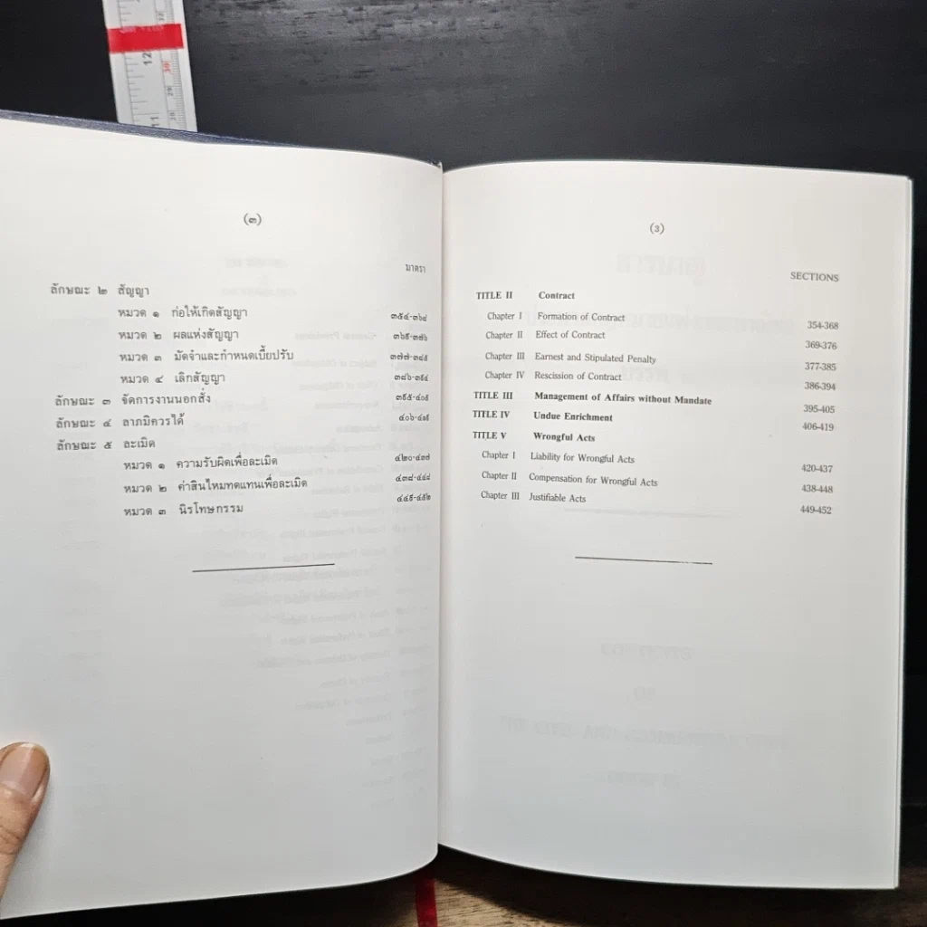 หนังสือ ประมวลกฎหมายแพ่งและพาณิชย์ บรรพ 1-6 ภาษาไทย-อังกฤษ รูปที่ 9