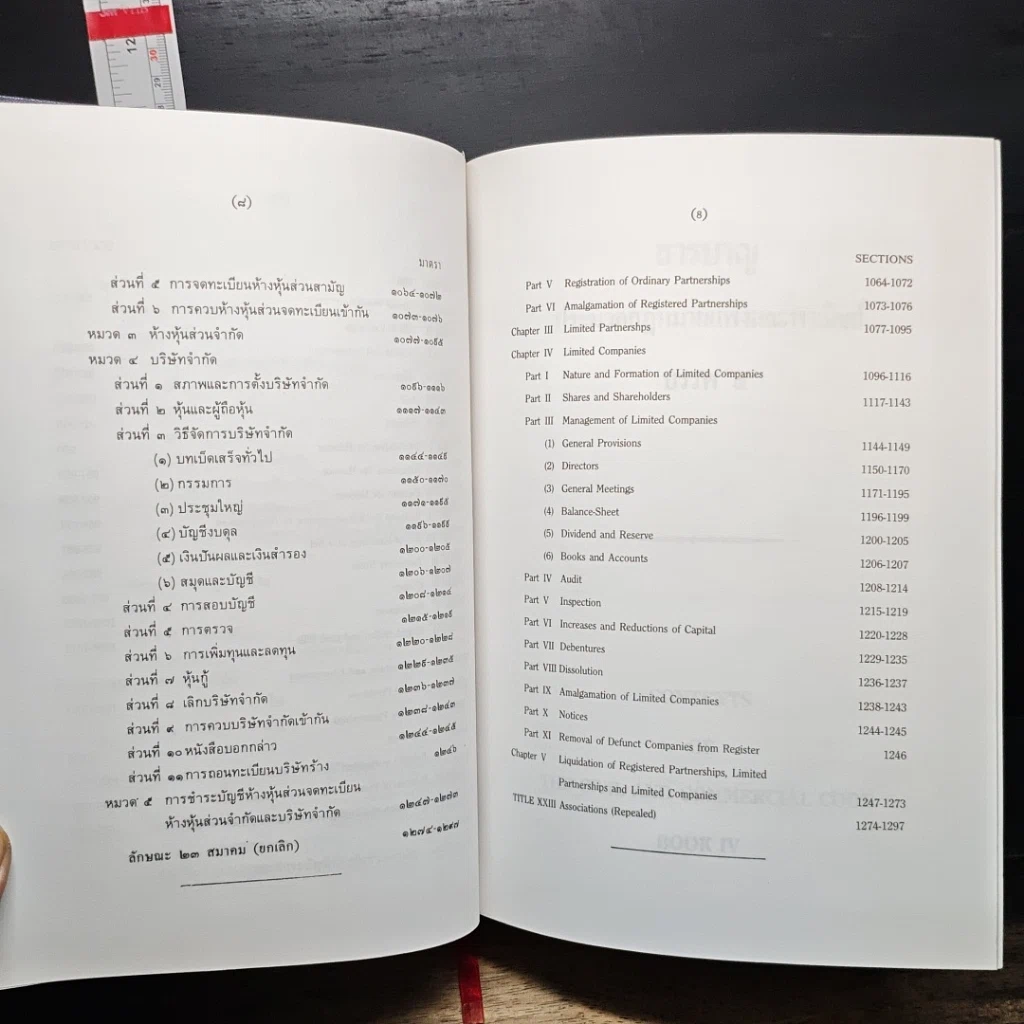 หนังสือ ประมวลกฎหมายแพ่งและพาณิชย์ บรรพ 1-6 ภาษาไทย-อังกฤษ รูปที่ 14