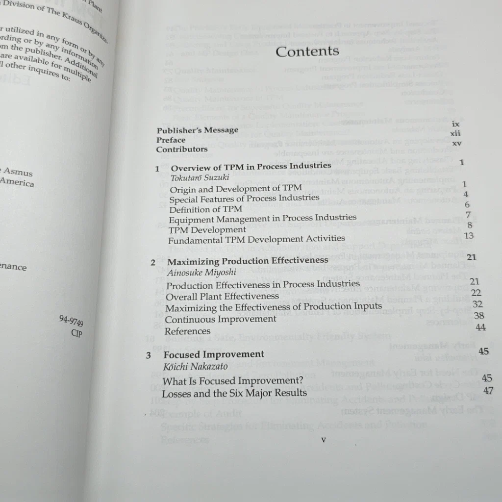 หนังสือ TPM in Process Industries รูปที่ 6