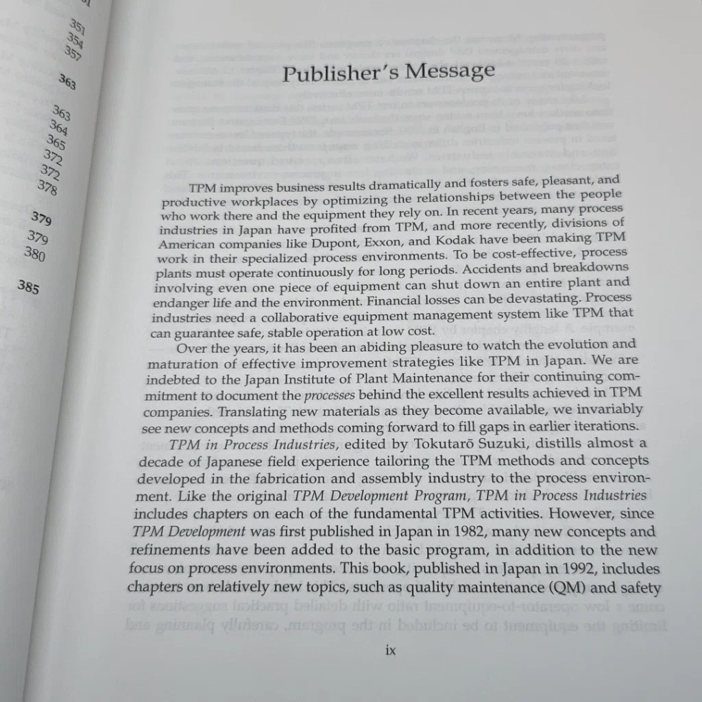 หนังสือ TPM in Process Industries รูปที่ 10