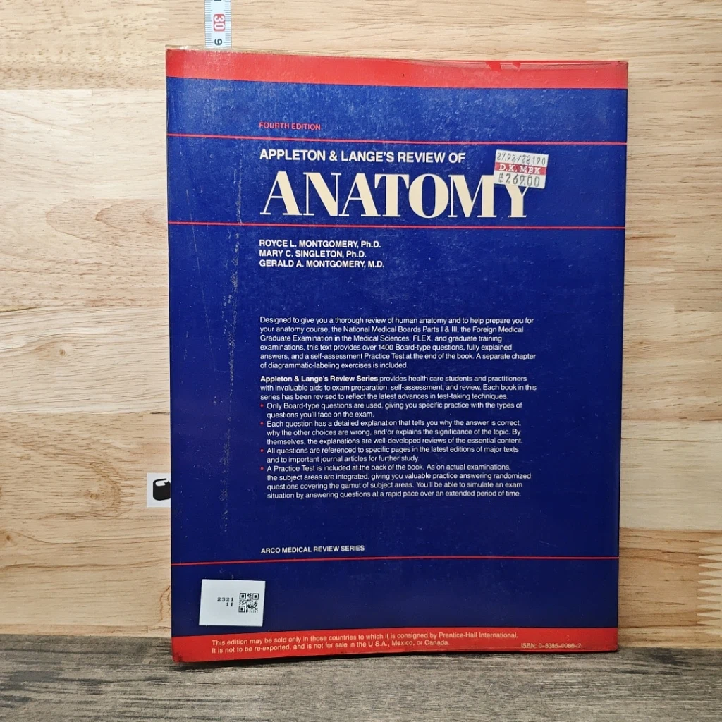หนังสือ Appleton & Lange's Review of Anatomy รูปที่ 5
