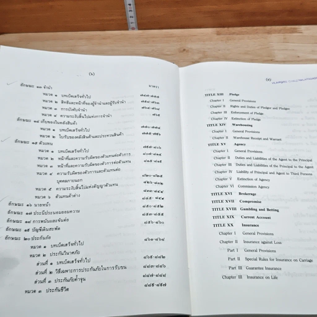 ประมวลกฎหมายแพ่งและพาณิชย์ บรรพ 1-6 ฉบับภาษาไทย-อังกฤษ รูปที่ 11
