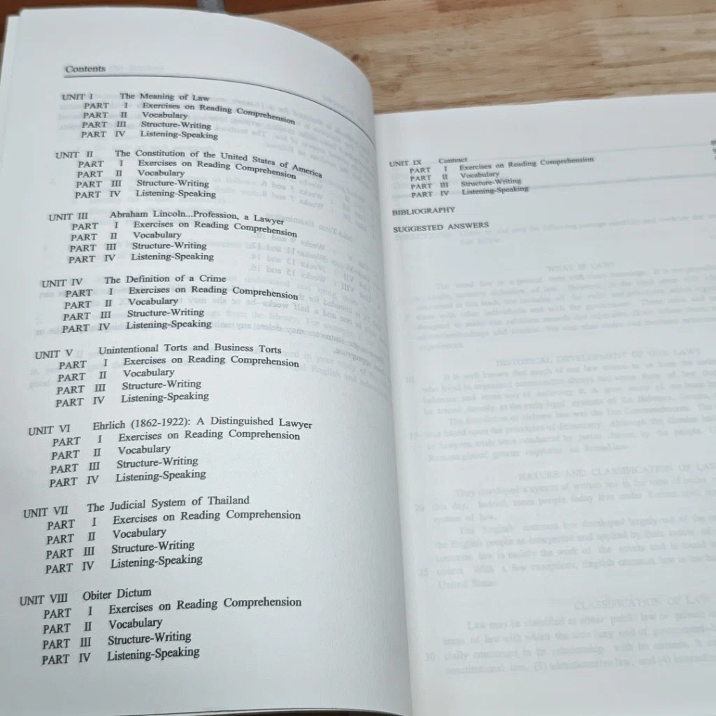 หนังสือ English for Lawyers I รูปที่ 6