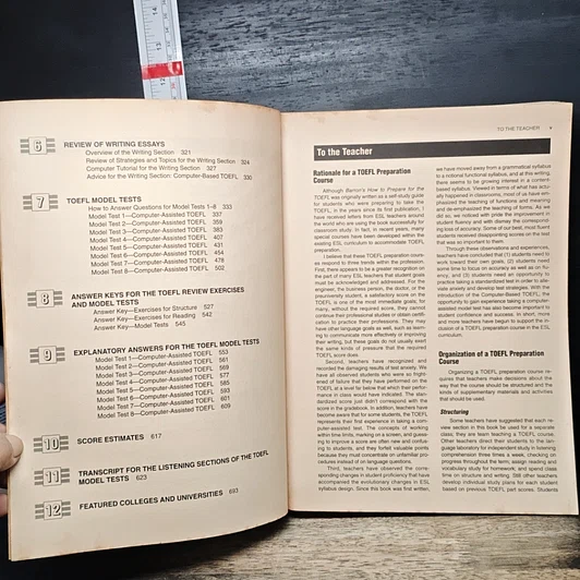 หนังสือ Barron's How to Prepare for the TOEFL รูปที่ 7