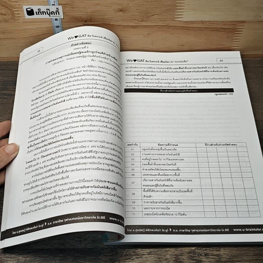 หนังสือ GAT ภาษาไทย คิด วิเคราะห์ เชื่อมโยง รูปที่ 8