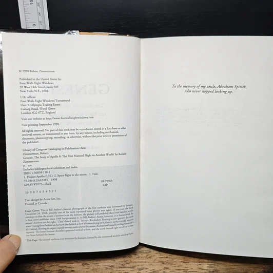 หนังสือ Genesis: The Story of Apollo 8 รูปที่ 6