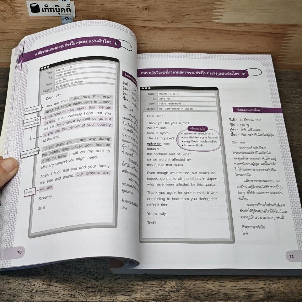 หนังสือ E-Mail & Telephone Tips for Work เทคนิคเขียนอีเมลธุรกิจและโต้ตอบโทรศัพท์ รูปที่ 8